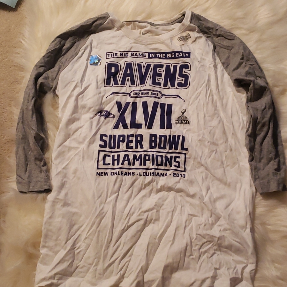 NWT NFL Baltimore Ravens Super Bowl 47 Champion Shirt
